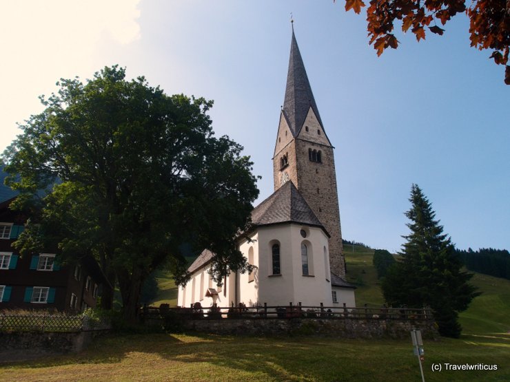 Church Sankt Jodok in Mittelberg, Austria