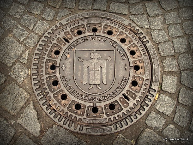 Manhole cover in Munich, Germany