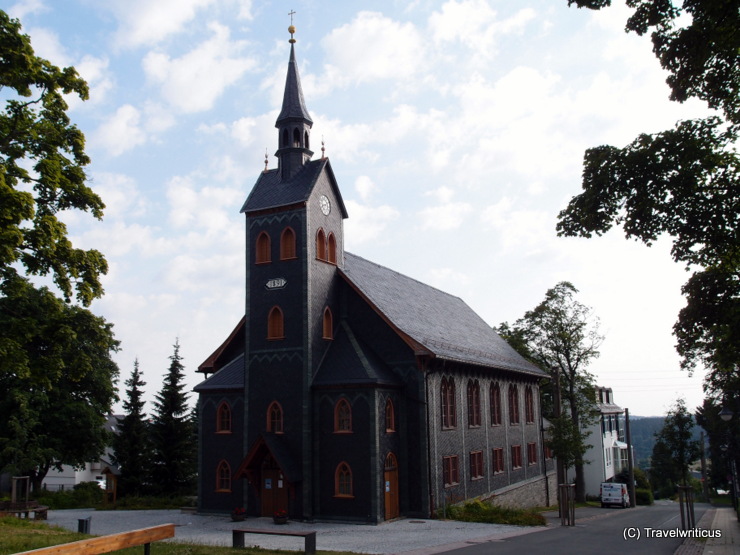 Wooden church in Neuhaus am Rennweg, Germany