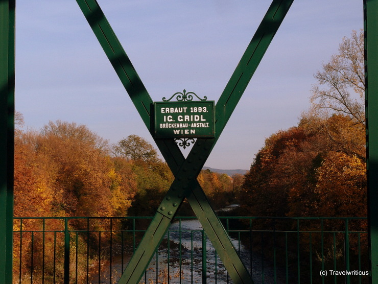 Iron bridge (Eiserne Brücke) in Neunkirchen, Austria