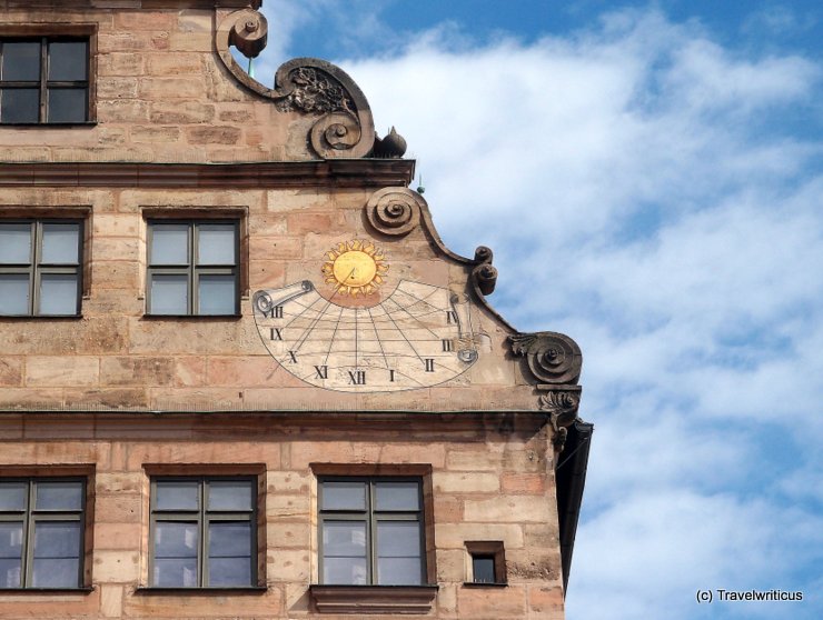 Sundial at the Fembohaus of Nuremberg, Germany