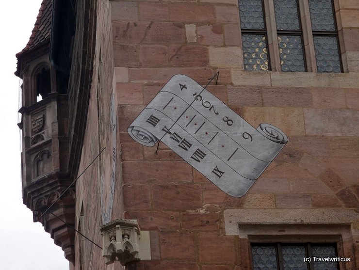 Sundial on the Nassauer Haus in Nuremberg