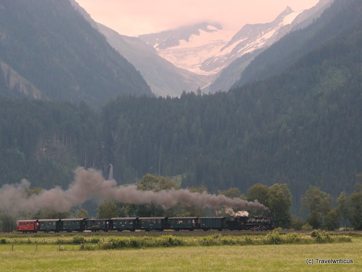 Steam train in Pinzgau, Austria