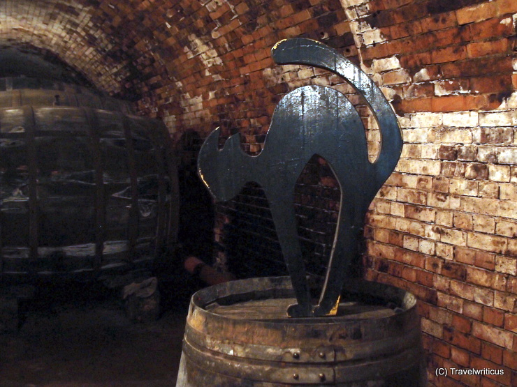 The cellar cat, a symbol you often see in the Austrian region of Weinviertel