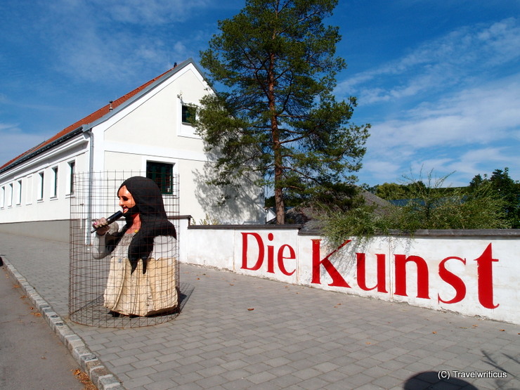 Sculpture of Conchita Wurst in Poysdorf, Austria