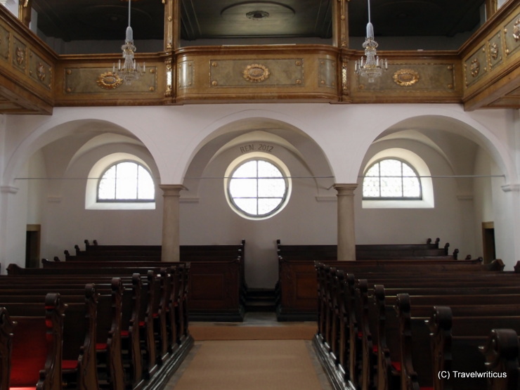 The riding school, a colloquial name for a certain part of the parish church in Poysdorf, Austria