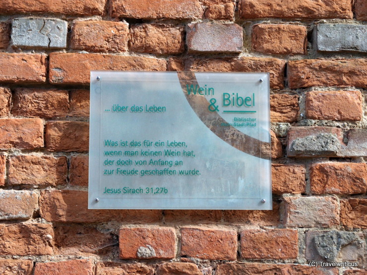 Wine & Bible Trail (1) around the parish church of Poysdorf, Austria