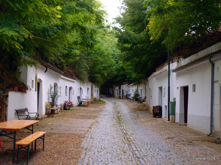 The Radyweg, the longest wine cellar lane of Poysdorf, Austria