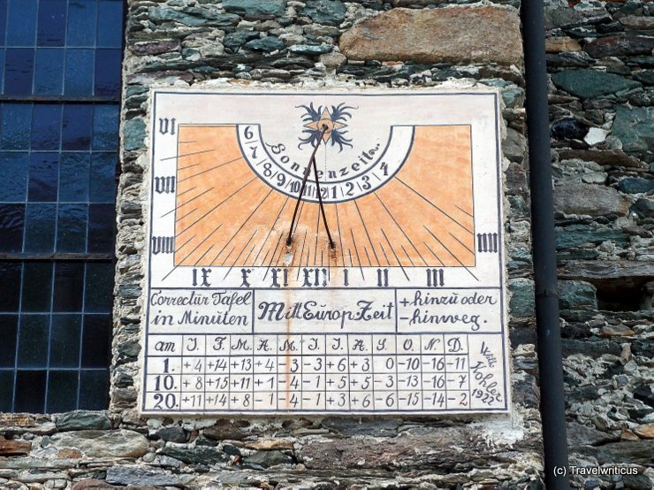 Sundial in Prägraten am Großvenediger, Austria