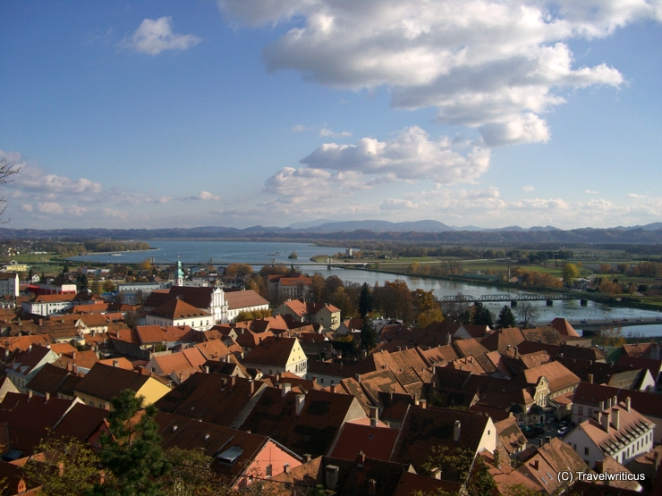 Over the rooftops of Ptuj, Slovenia