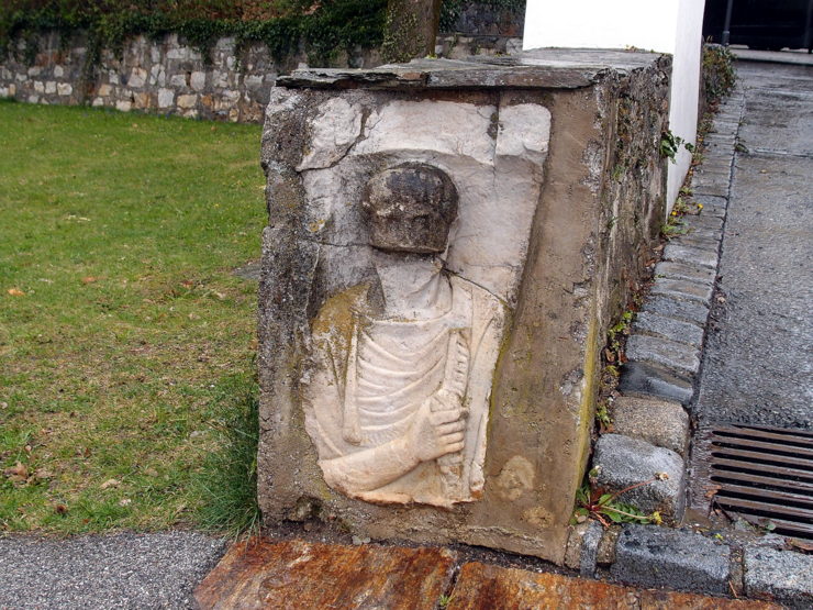 Roman tombstone in Puch bei Weiz, Austria