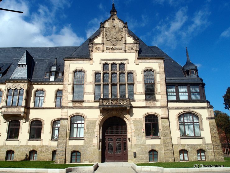 Former district administration building in Quedlinburg, Germany