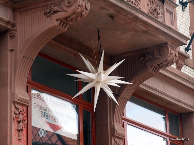 Moravian star in Quedlinburg, Germany