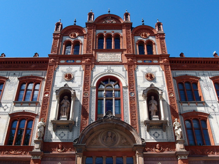 Main building of the Rostock University in Germany