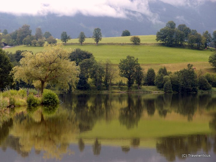 Ritzensee Lake in Saalfelden, Austria