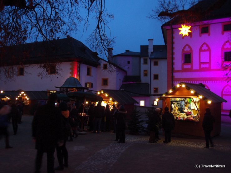 Christmas market at Hohensalzburg Fortress in Salzburg, Austria