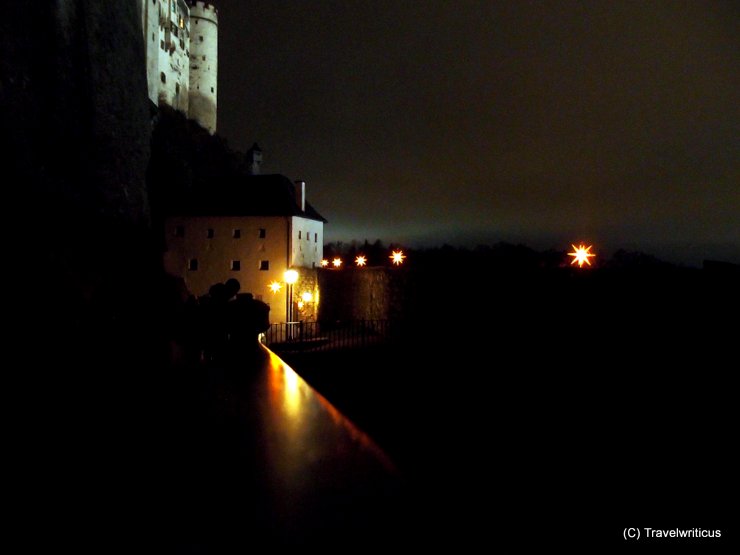 Path of stars at Hohensalzburg Fortress in Salzburg, Austria