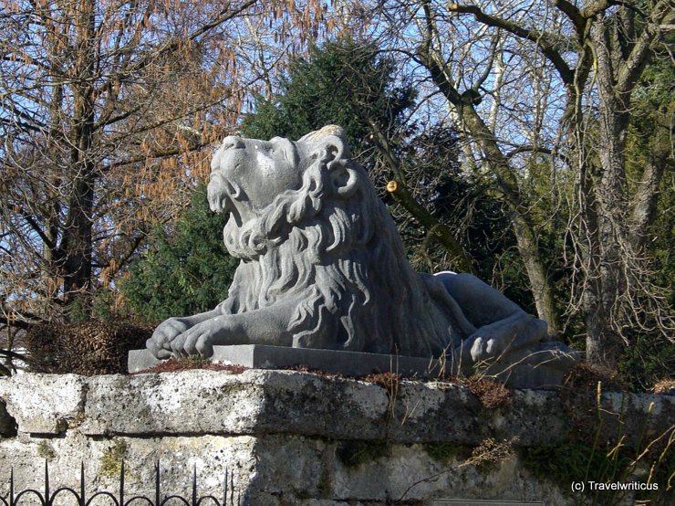 Lion at Mirabell Gardens in Salzburg, Austria