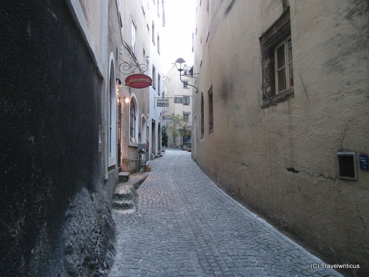 Impression of the Steingasse in Salzburg, Austria