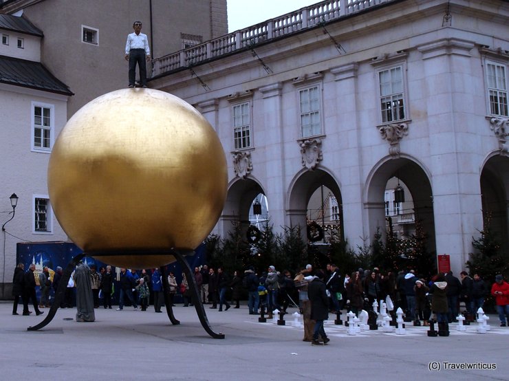 Male part of the Sphaera at the Kapitelplatz in Salzburg