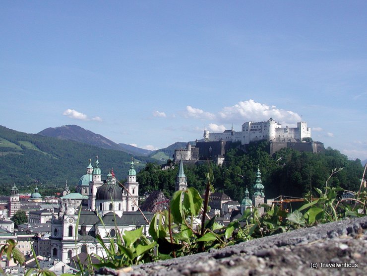 View of Salzburg from Mönchsberg Hill, Austria