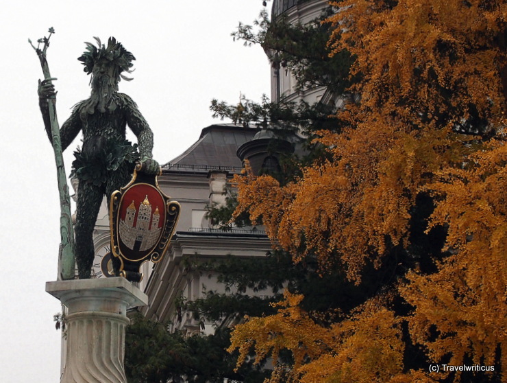 Wild man fountain in Salzburg