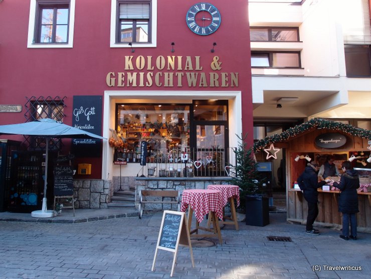 Shop for colonial goods in Sankt Wolfgang, Austria