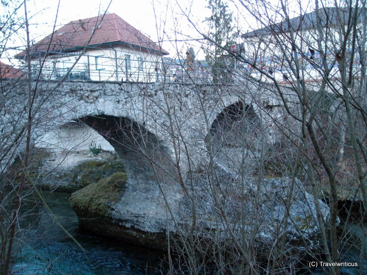 16th century stone bridge in Scheibbs, Austria