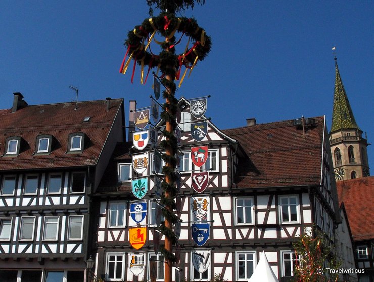 Maypole in Schorndorf, Germany