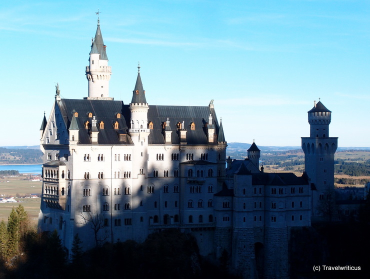 View of Neuschwanstein Castle, taken from the Marienbrücke