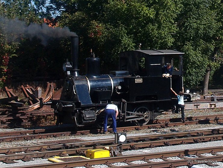 Steam locomotive 'Brünn' in Schwechat, Austria