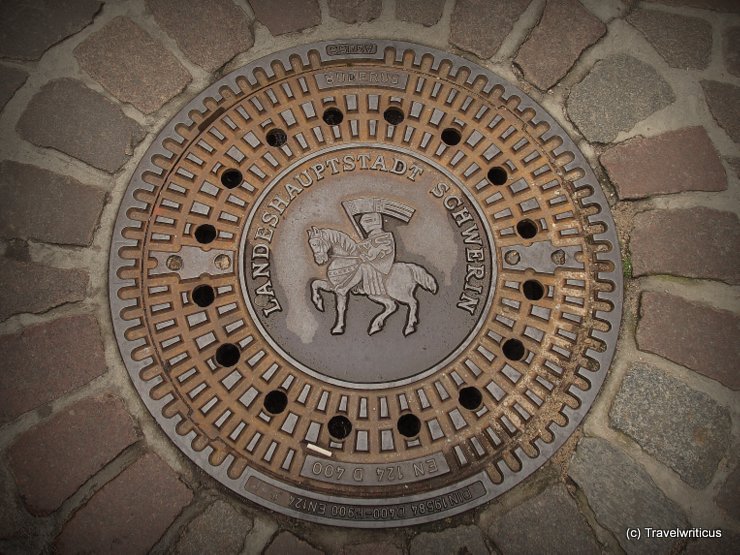 Manhole cover in Schwerin, Germany