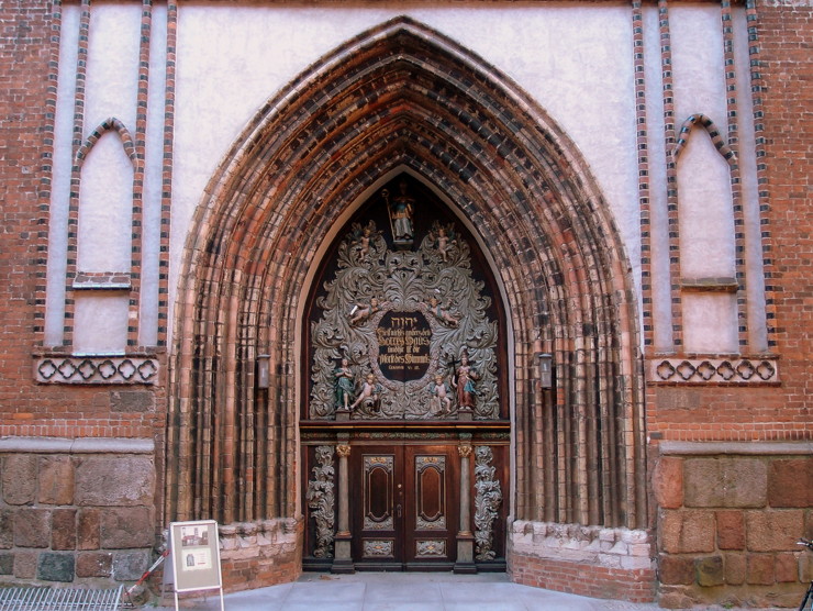 West portal of St. Nicholas' Church in Stralsund, Germany