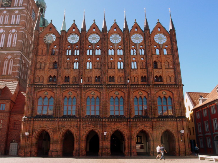 Gothic town hall in Stralsund, Germany