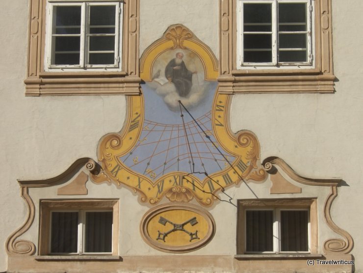 Sundial at St Peter's Archabbey in Salzburg, Austria