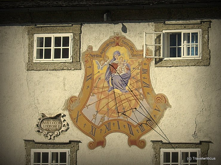 Sundial at Zeugwartstöckl in Salzburg