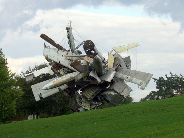 Sculpture park in Unterpremstätten, Austria