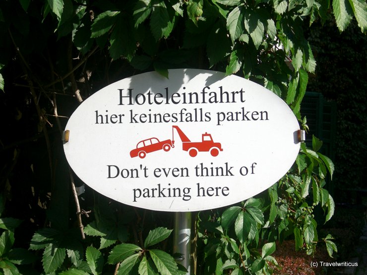 No parking sign in Velden, Austria