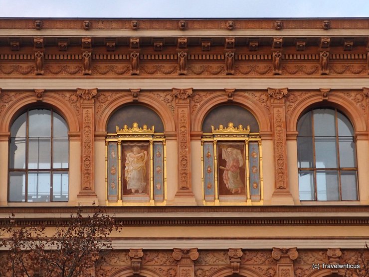 Wall decoration at the Academy of Fine Arts in Vienna, Austria