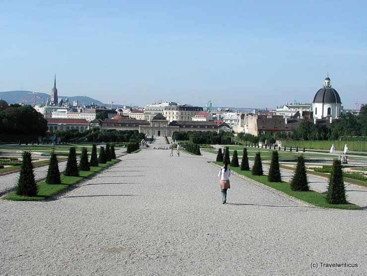View from Upper Belvedere down to 1st district