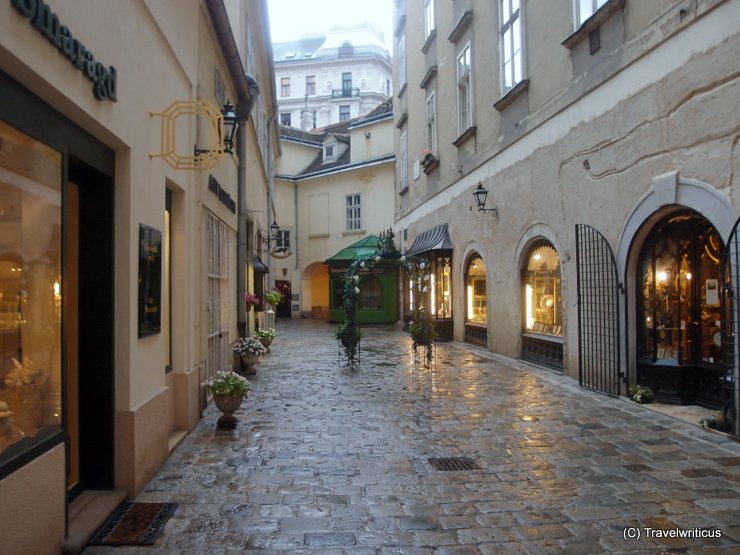 Hidden lane in Vienna, Austria