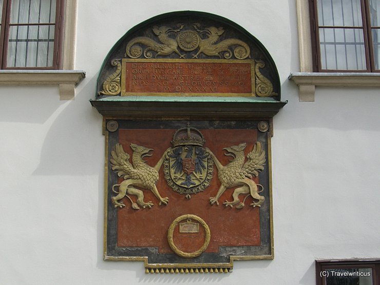 Coat of arms at the Hofburg in Vienna, Austria