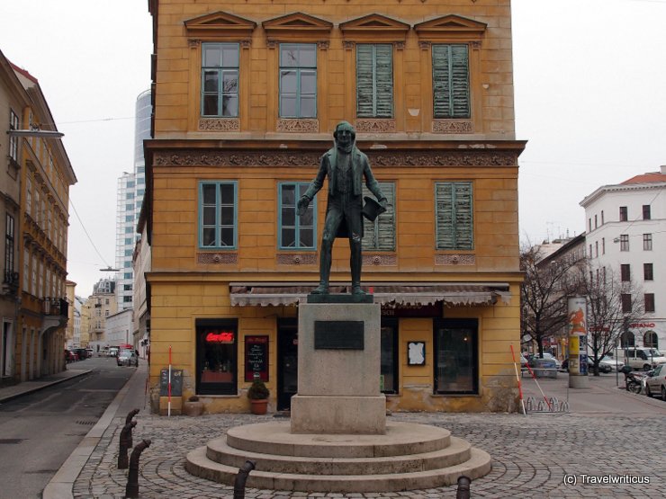 Monument to Johann Nepomuk Nestroy in Vienna