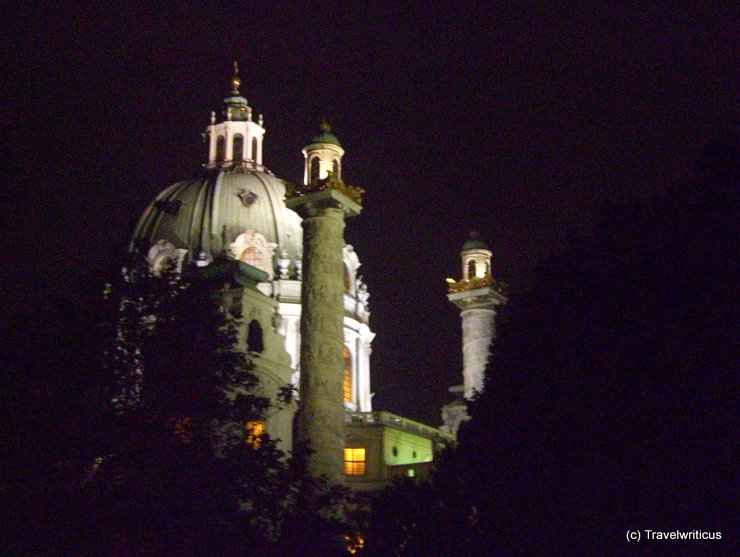 Karlskirche by night (Vienna)