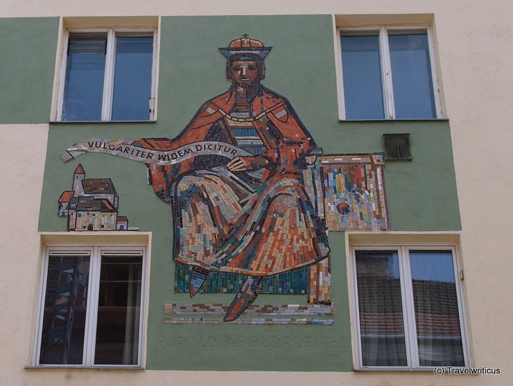 Mural of Leopold the Glorious in Vienna, Austria