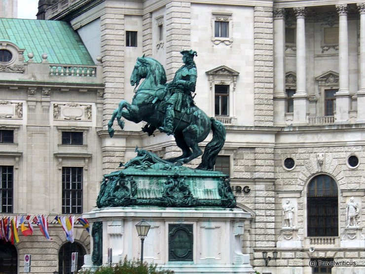 Monument to Prince Eugene in Vienna, Austria