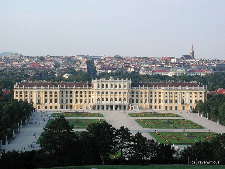 View of Schönbrunn Palace taken from Gloriette