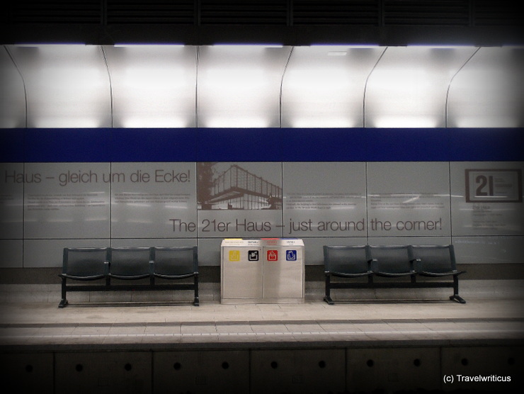 Subterranean station 'Quartier Belvedere' in Vienna, Austria