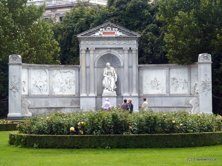 Monument to Franz Grillparzer at Volksgarten in Vienna