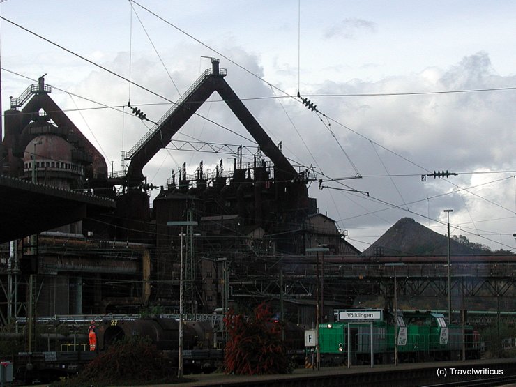 View of the iron works taken from the railway station